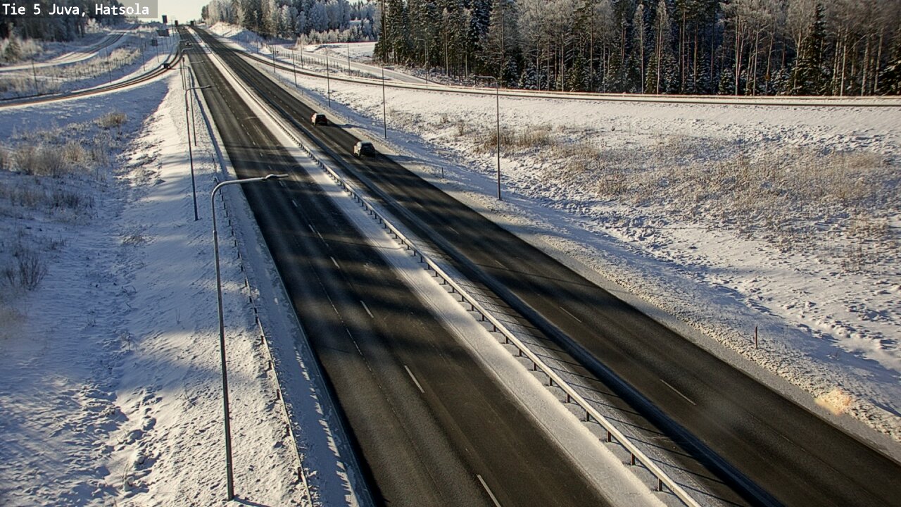 Weather Camera Image Väg 5 Juva, Hatsola, Juva, Etelä-Savo