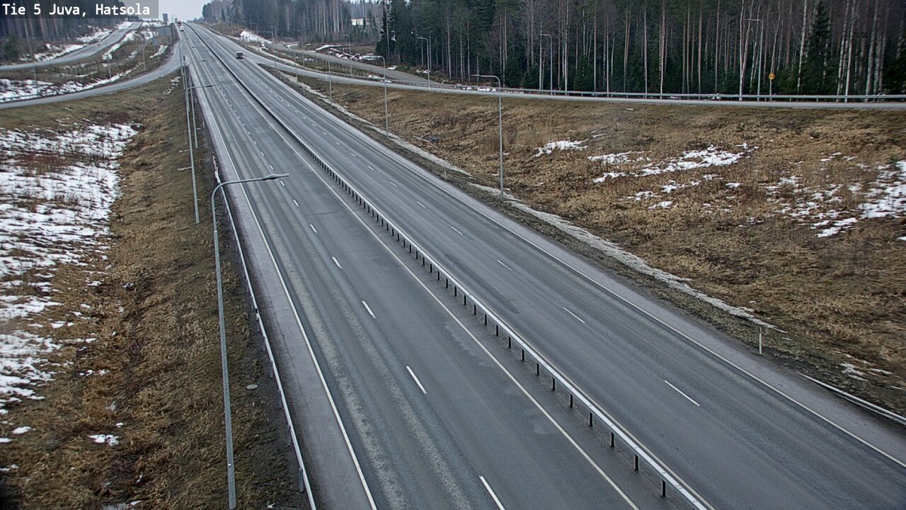 Weather Camera Image Väg 5 Juva, Hatsola, Juva, Etelä-Savo