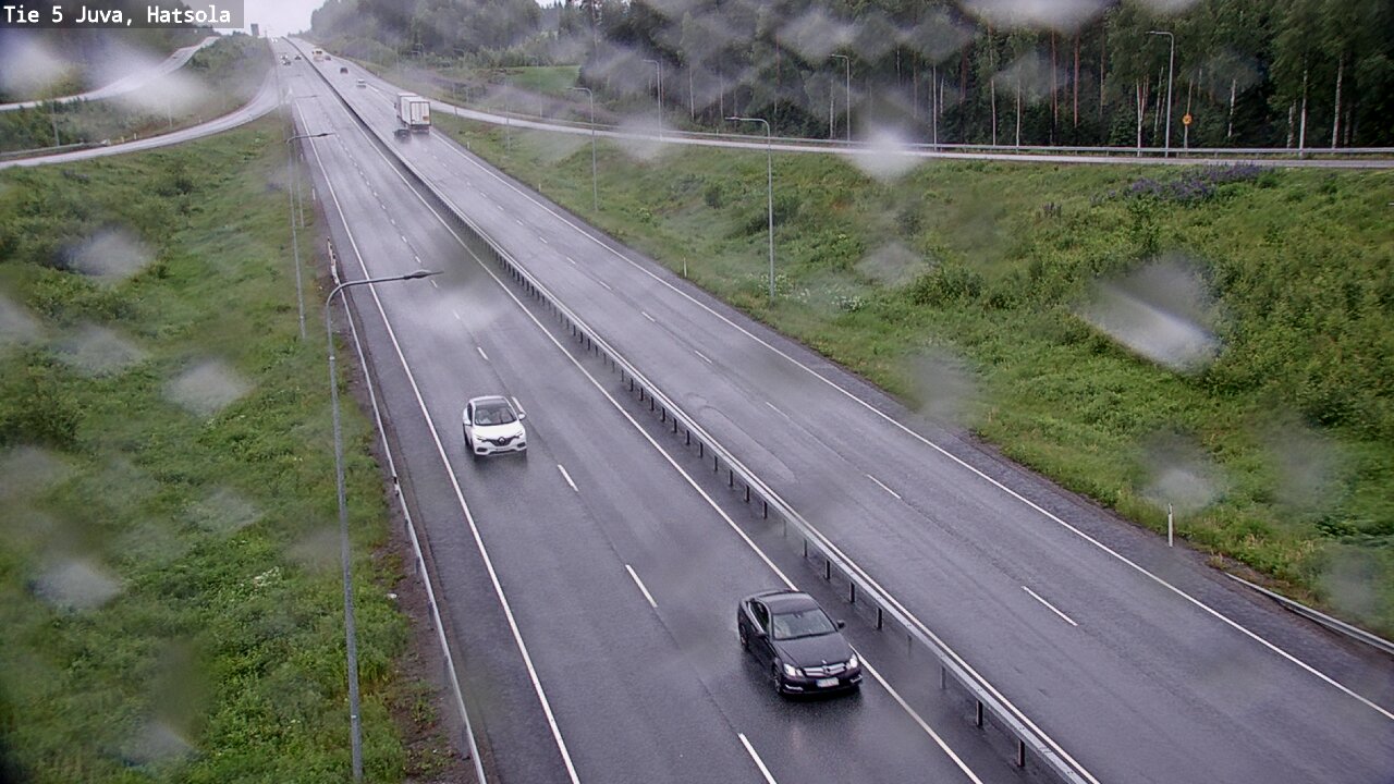 Weather Camera Image Väg 5 Juva, Hatsola, Juva, Etelä-Savo