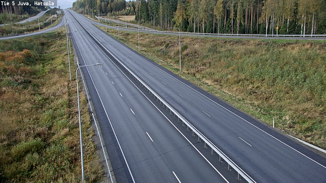 Weather Camera Image Väg 5 Juva, Hatsola, Juva, Etelä-Savo