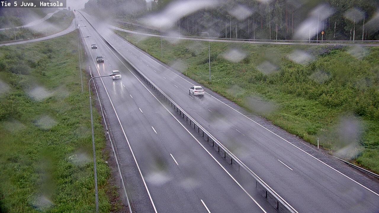 Weather Camera Image Väg 5 Juva, Hatsola, Juva, Etelä-Savo