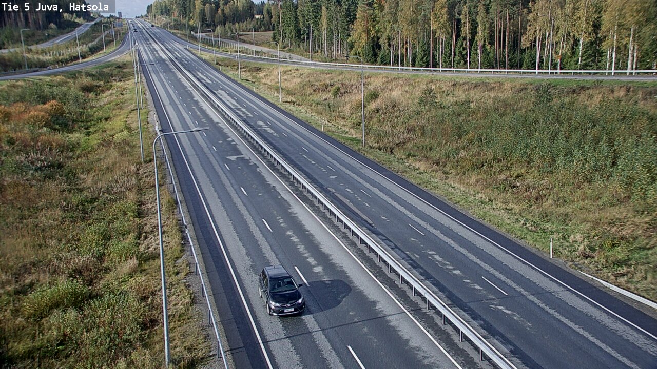 Weather Camera Image Väg 5 Juva, Hatsola, Juva, Etelä-Savo