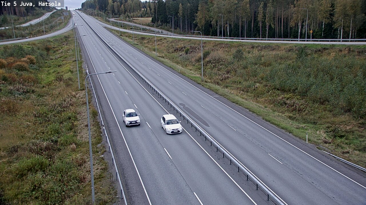 Weather Camera Image Väg 5 Juva, Hatsola, Juva, Etelä-Savo