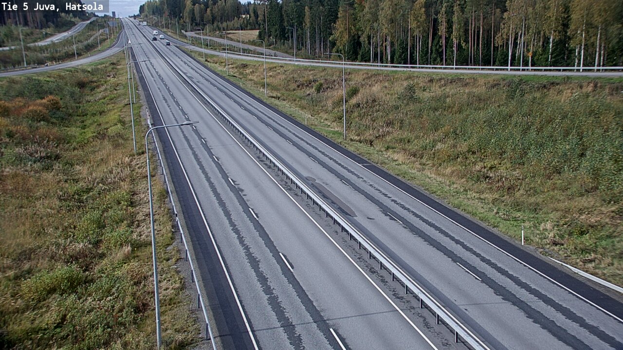 Weather Camera Image Väg 5 Juva, Hatsola, Juva, Etelä-Savo