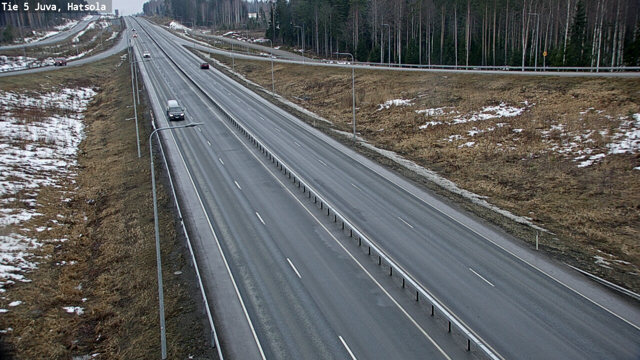 Weather Camera Image Väg 5 Juva, Hatsola, Juva, Etelä-Savo