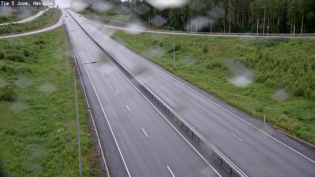 Weather Camera Image Väg 5 Juva, Hatsola, Juva, Etelä-Savo
