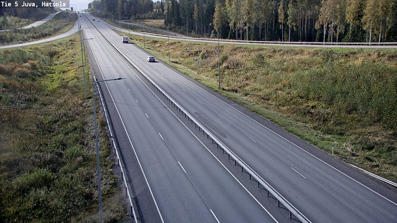 Weather Camera Image Väg 5 Juva, Hatsola, Juva, Etelä-Savo