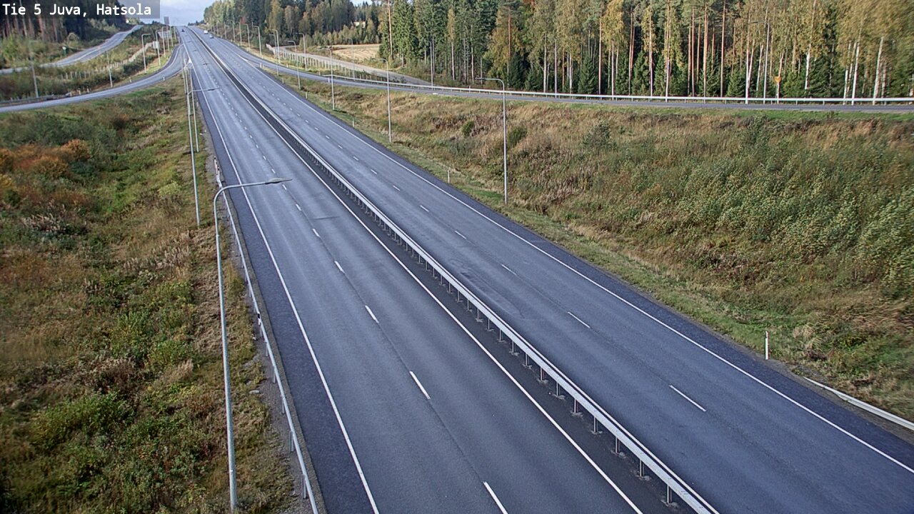Weather Camera Image Väg 5 Juva, Hatsola, Juva, Etelä-Savo