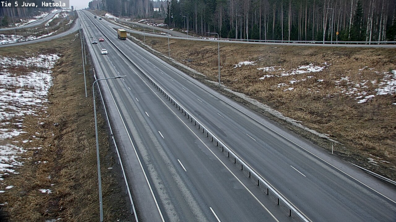 Weather Camera Image Väg 5 Juva, Hatsola, Juva, Etelä-Savo