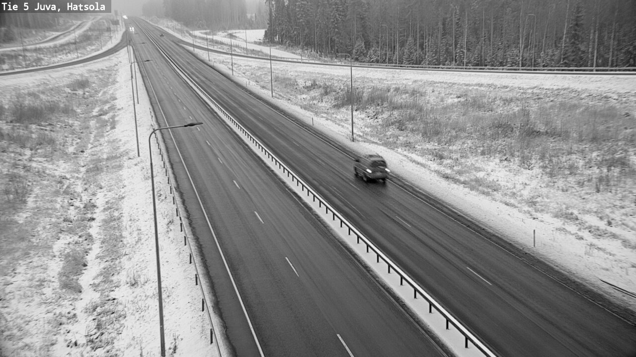 Weather Camera Image Väg 5 Juva, Hatsola, Juva, Etelä-Savo