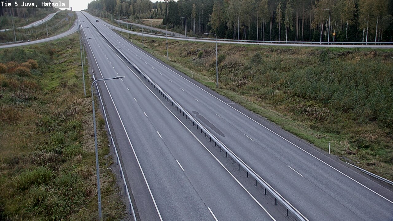 Weather Camera Image Väg 5 Juva, Hatsola, Juva, Etelä-Savo