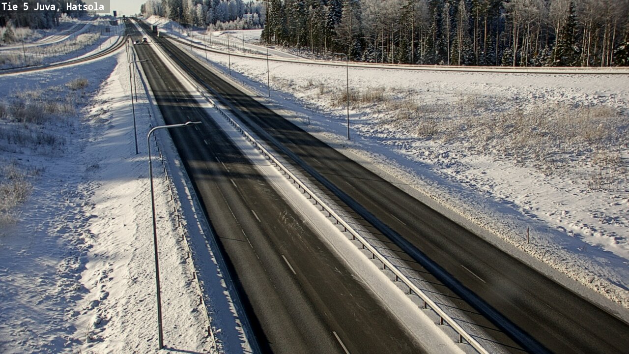 Weather Camera Image Väg 5 Juva, Hatsola, Juva, Etelä-Savo