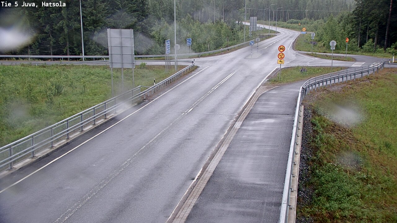Weather Camera Image Väg 5 Juva, Hatsola, Juva, Etelä-Savo