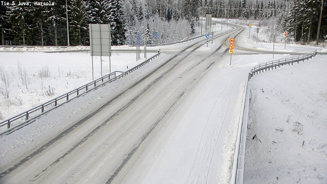 Weather Camera Image Väg 5 Juva, Hatsola, Juva, Etelä-Savo