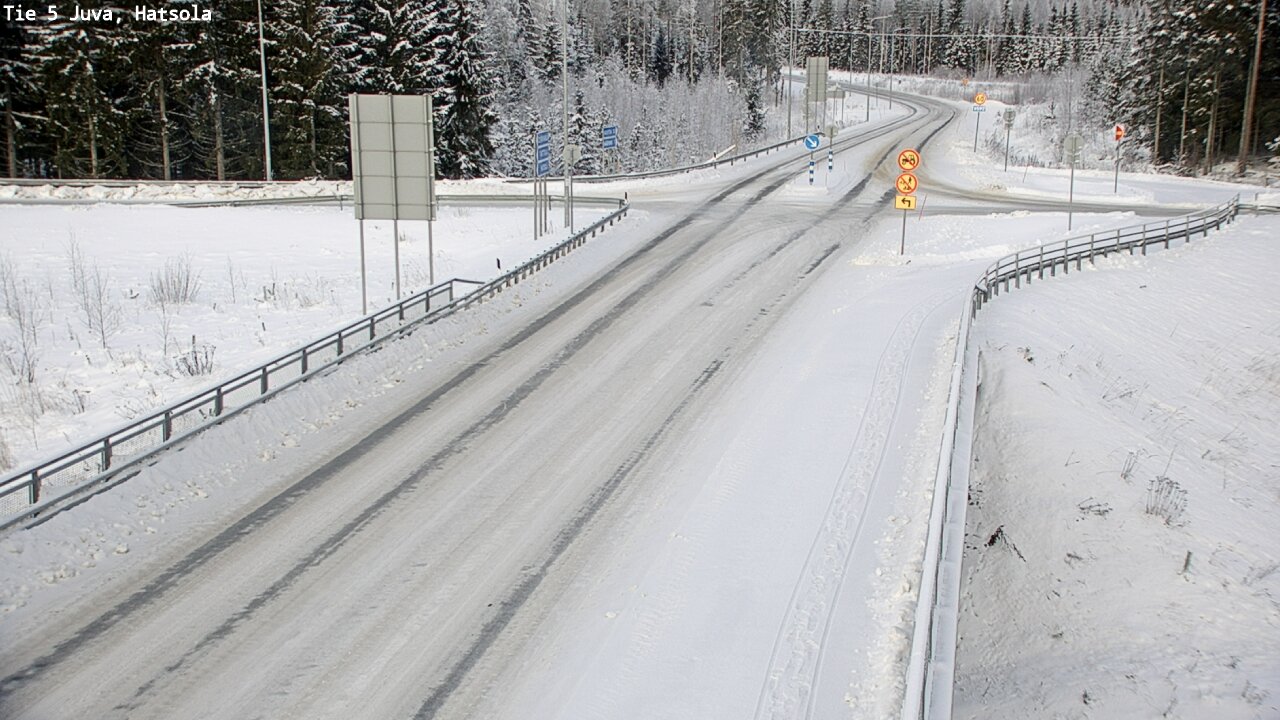 Weather Camera Image Väg 5 Juva, Hatsola, Juva, Etelä-Savo