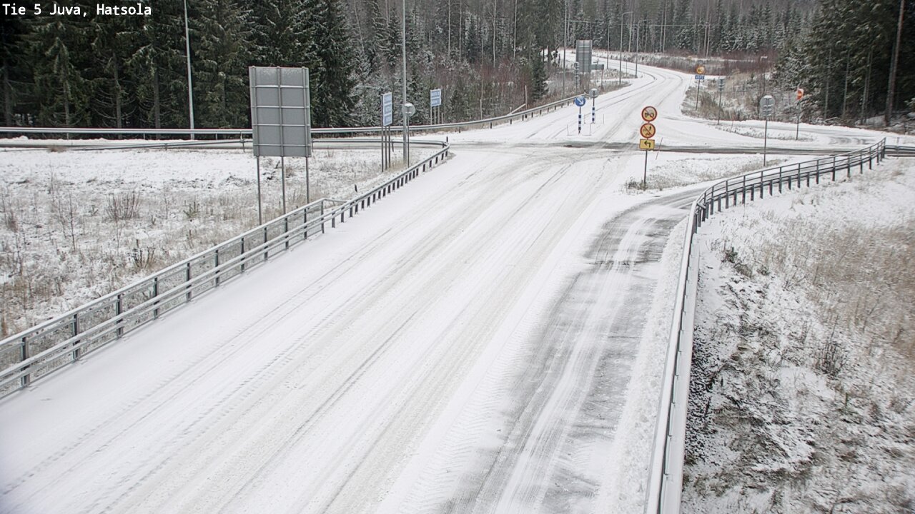 Weather Camera Image Väg 5 Juva, Hatsola, Juva, Etelä-Savo