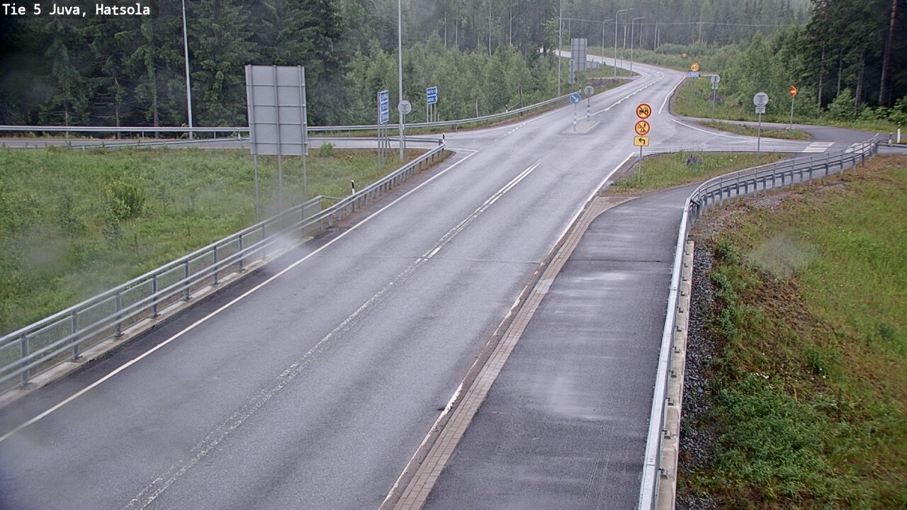 Weather Camera Image Väg 5 Juva, Hatsola, Juva, Etelä-Savo