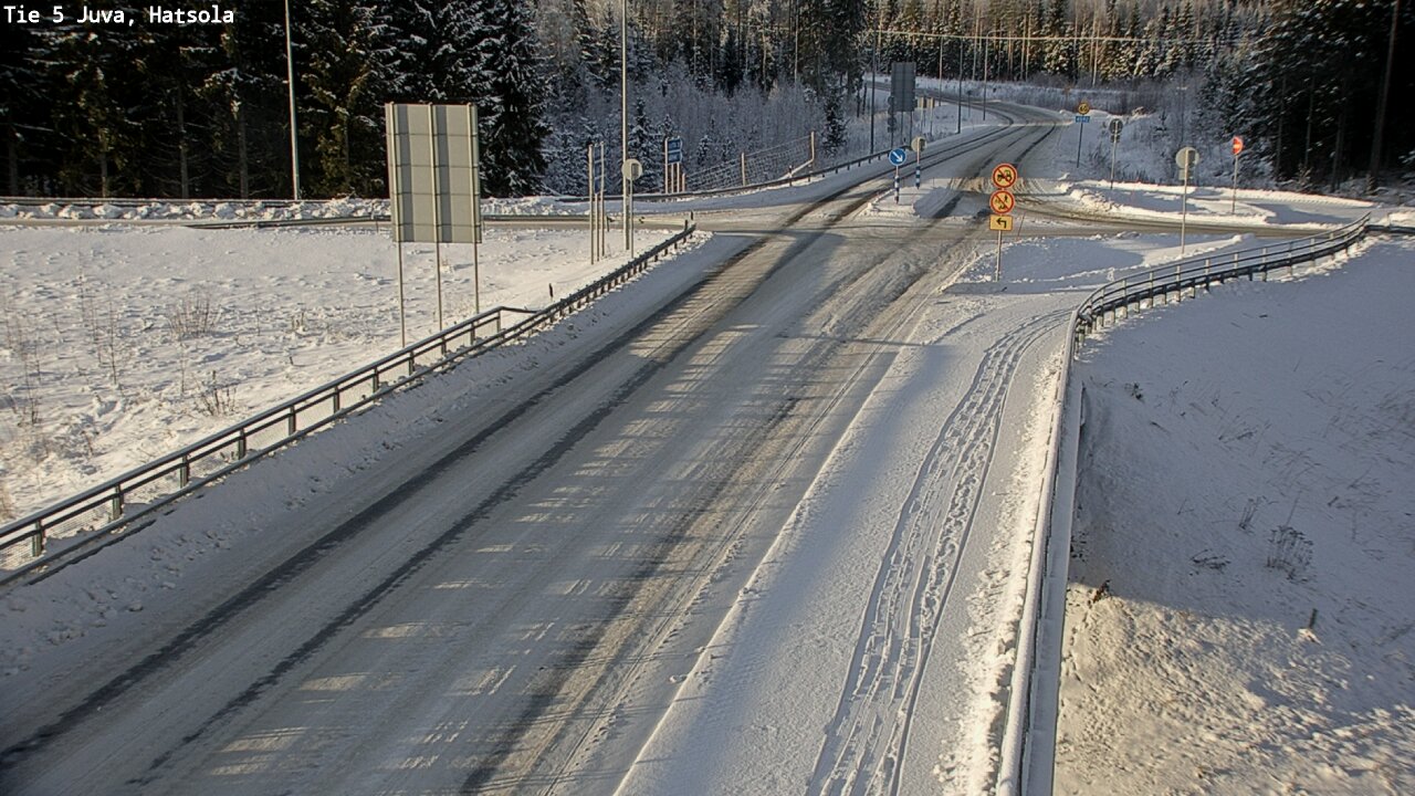 Weather Camera Image Väg 5 Juva, Hatsola, Juva, Etelä-Savo