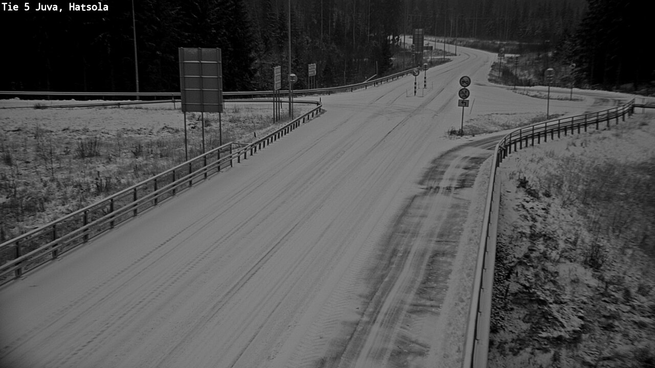 Weather Camera Image Väg 5 Juva, Hatsola, Juva, Etelä-Savo