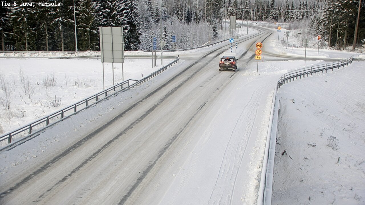 Weather Camera Image Väg 5 Juva, Hatsola, Juva, Etelä-Savo