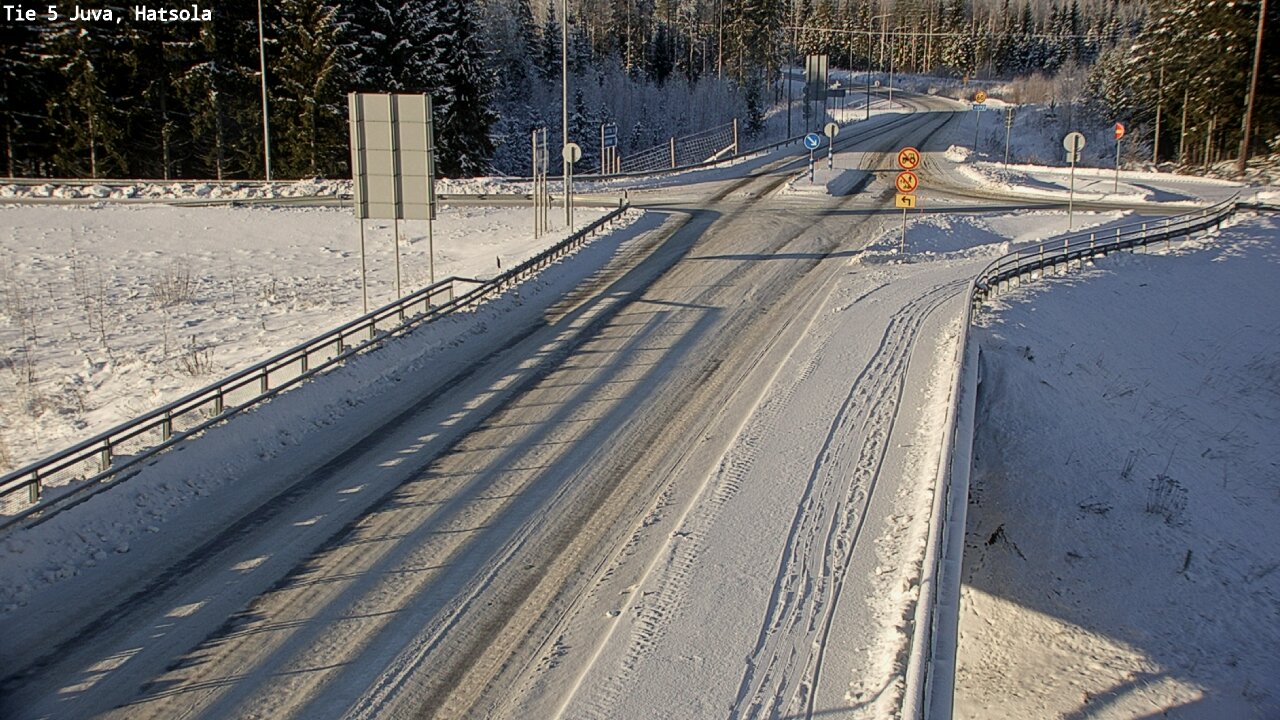 Weather Camera Image Väg 5 Juva, Hatsola, Juva, Etelä-Savo