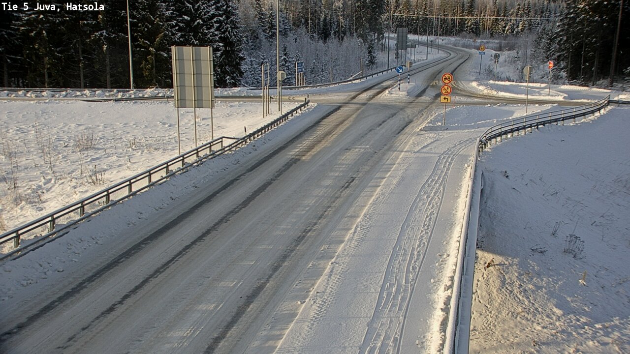Weather Camera Image Väg 5 Juva, Hatsola, Juva, Etelä-Savo