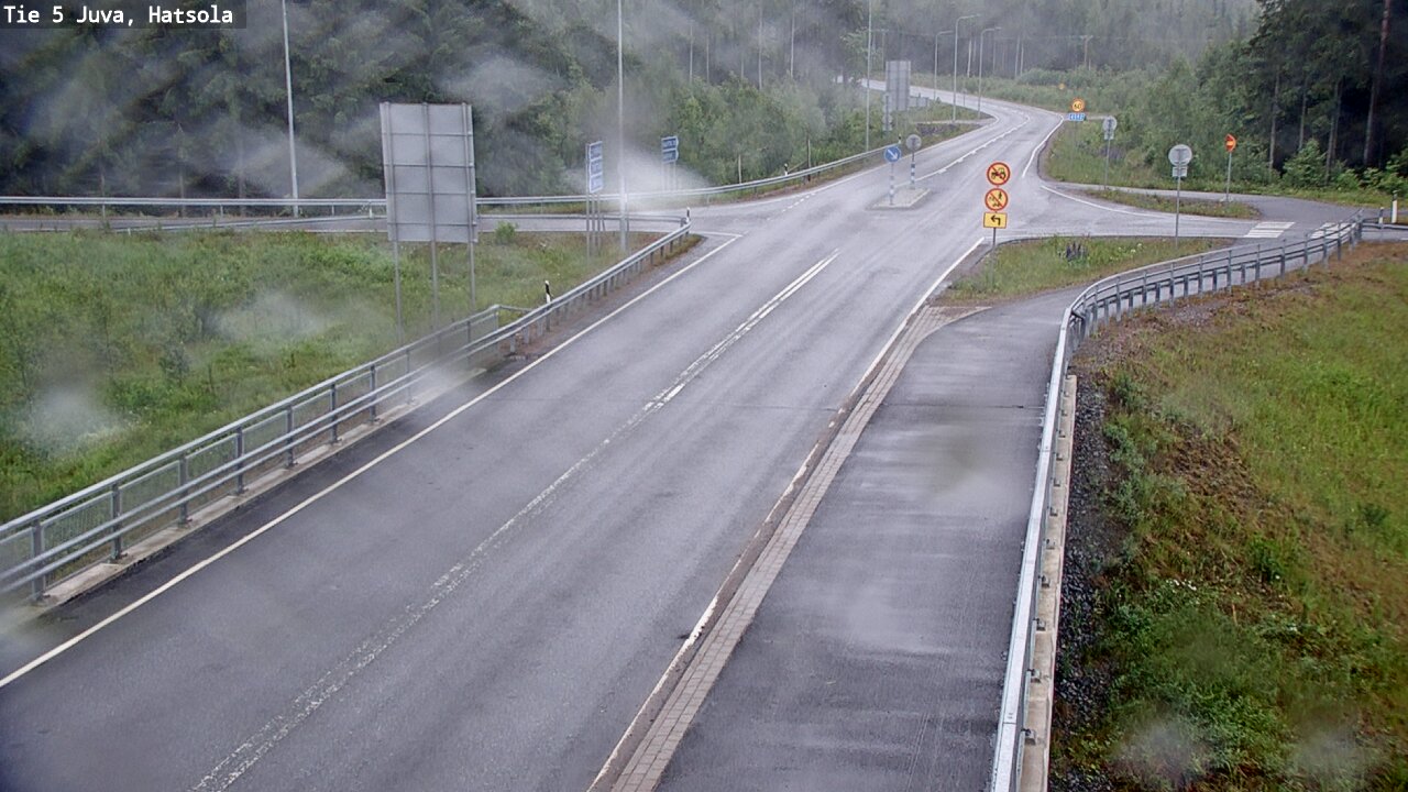 Weather Camera Image Väg 5 Juva, Hatsola, Juva, Etelä-Savo