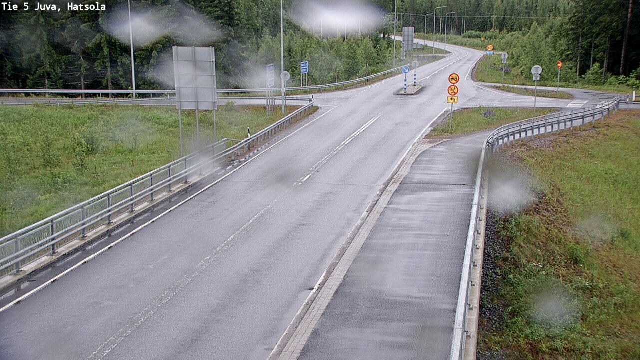Weather Camera Image Väg 5 Juva, Hatsola, Juva, Etelä-Savo