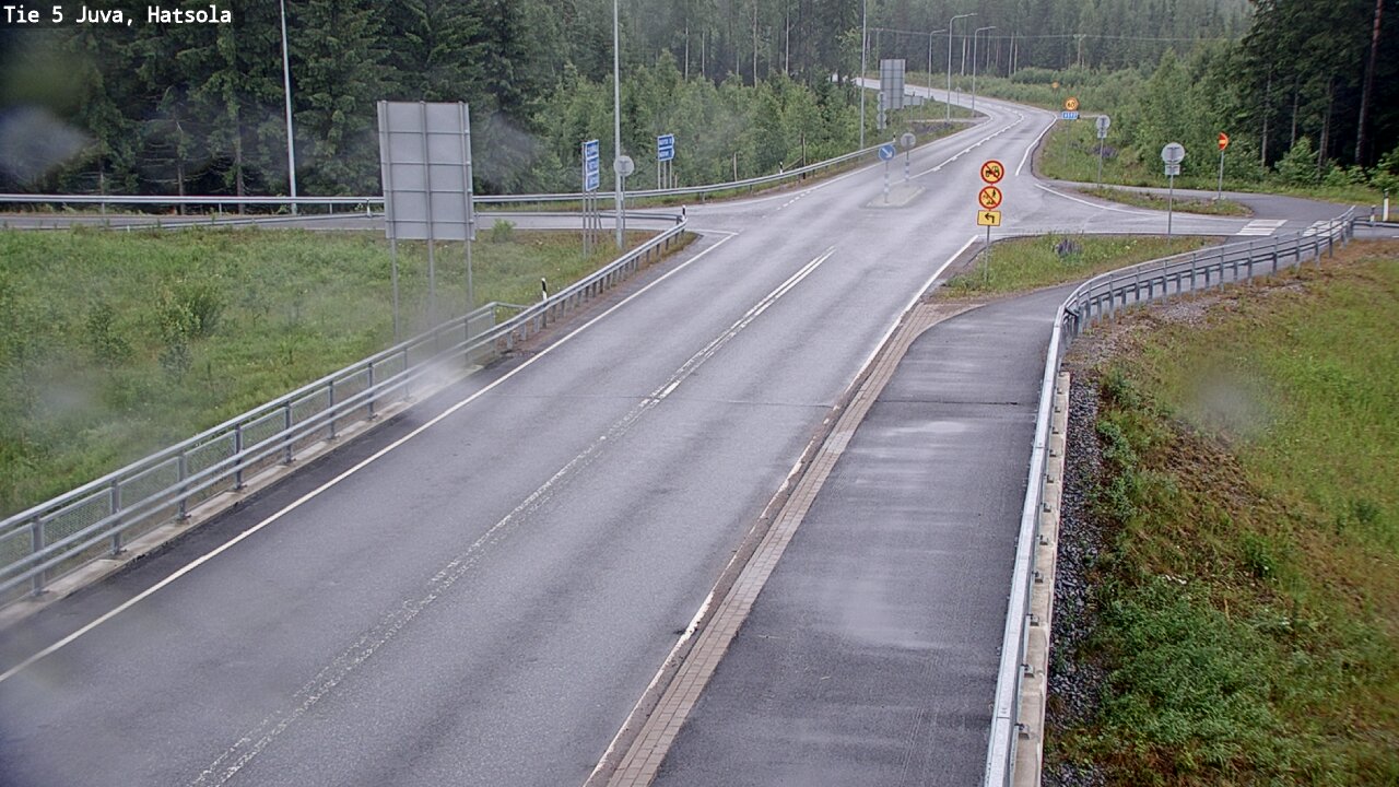 Weather Camera Image Väg 5 Juva, Hatsola, Juva, Etelä-Savo