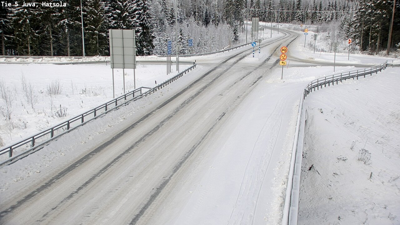 Weather Camera Image Väg 5 Juva, Hatsola, Juva, Etelä-Savo