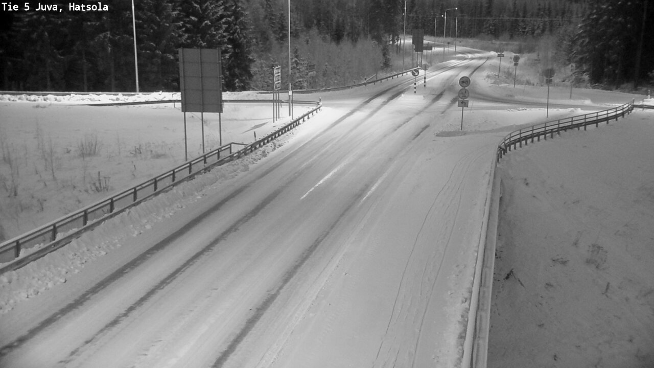 Weather Camera Image Road 5 Juva, Hatsola, Juva, Etelä-Savo