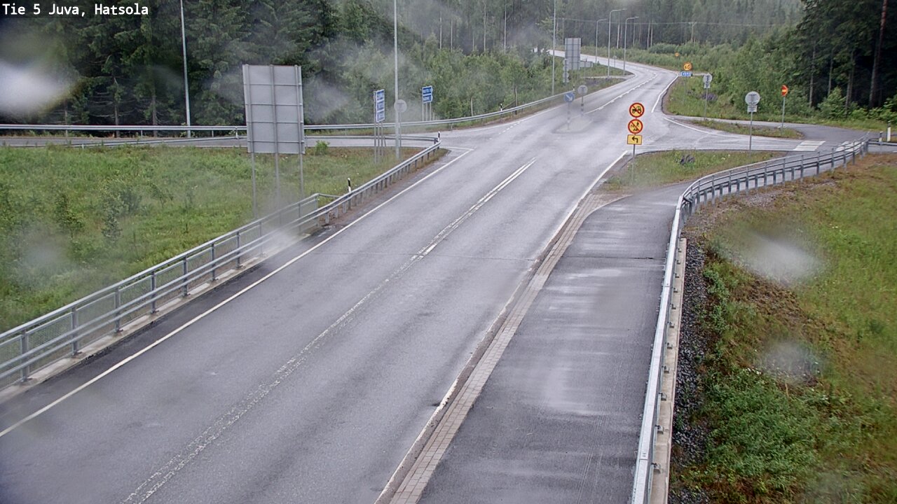 Weather Camera Image Väg 5 Juva, Hatsola, Juva, Etelä-Savo