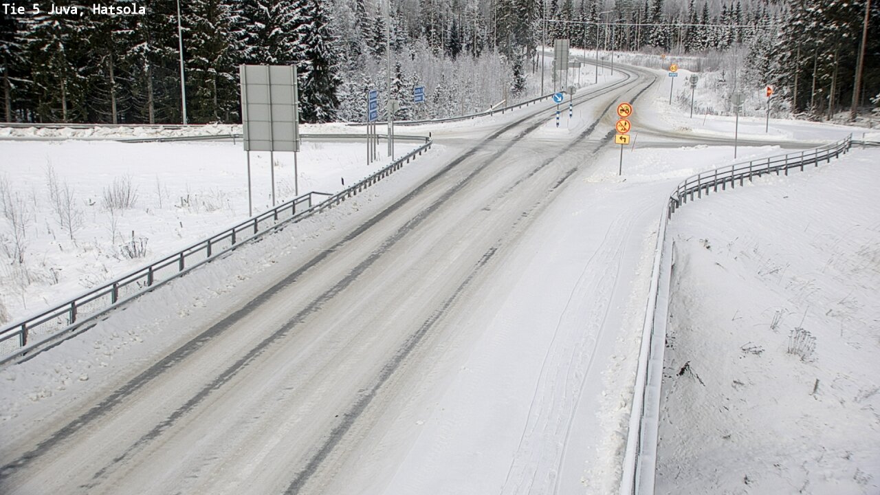 Weather Camera Image Väg 5 Juva, Hatsola, Juva, Etelä-Savo