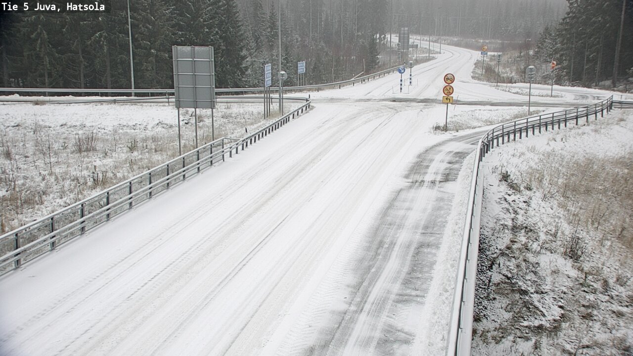 Weather Camera Image Väg 5 Juva, Hatsola, Juva, Etelä-Savo