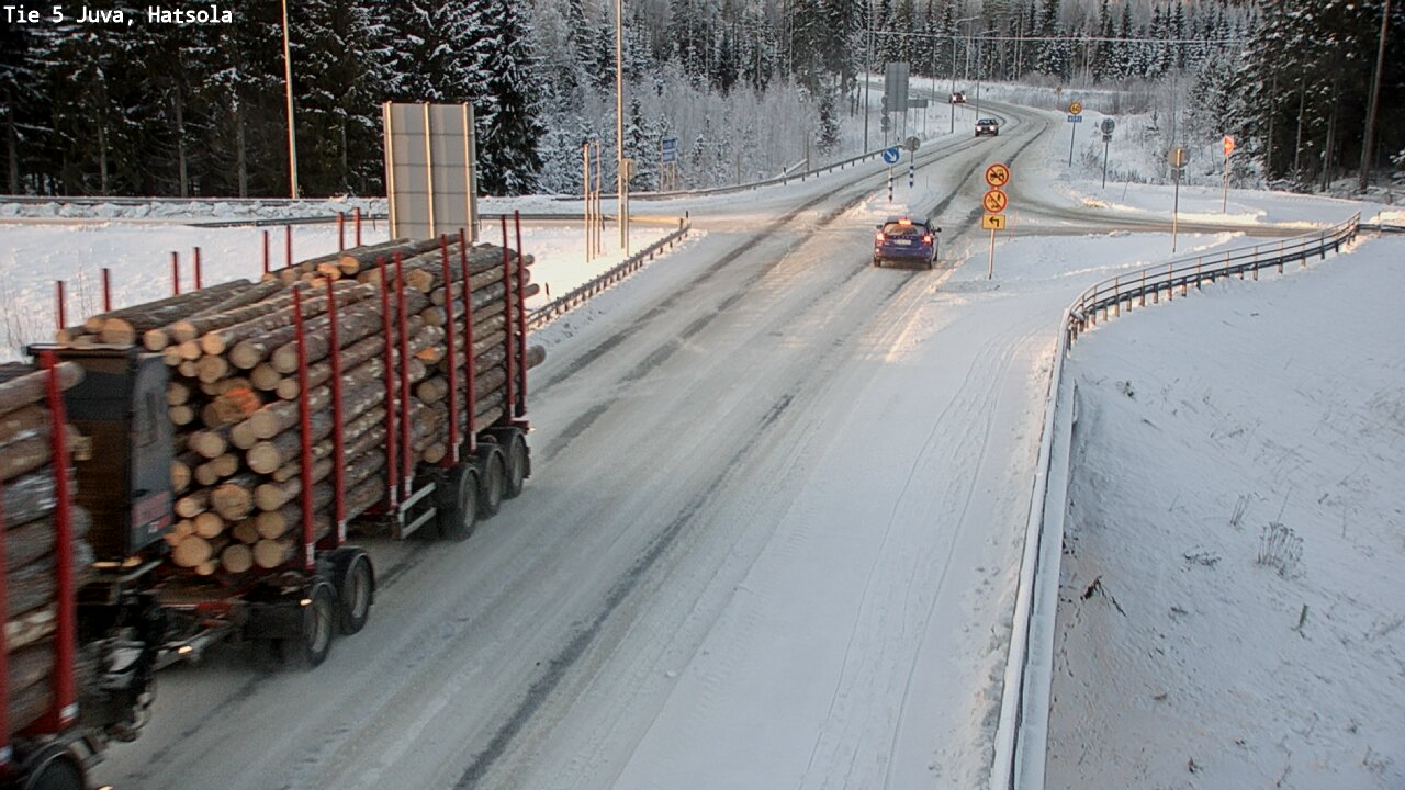 Weather Camera Image Väg 5 Juva, Hatsola, Juva, Etelä-Savo