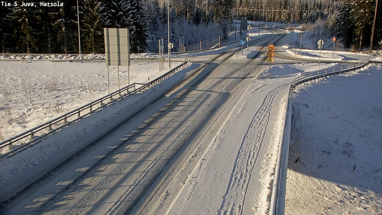 Weather Camera Image Väg 5 Juva, Hatsola, Juva, Etelä-Savo