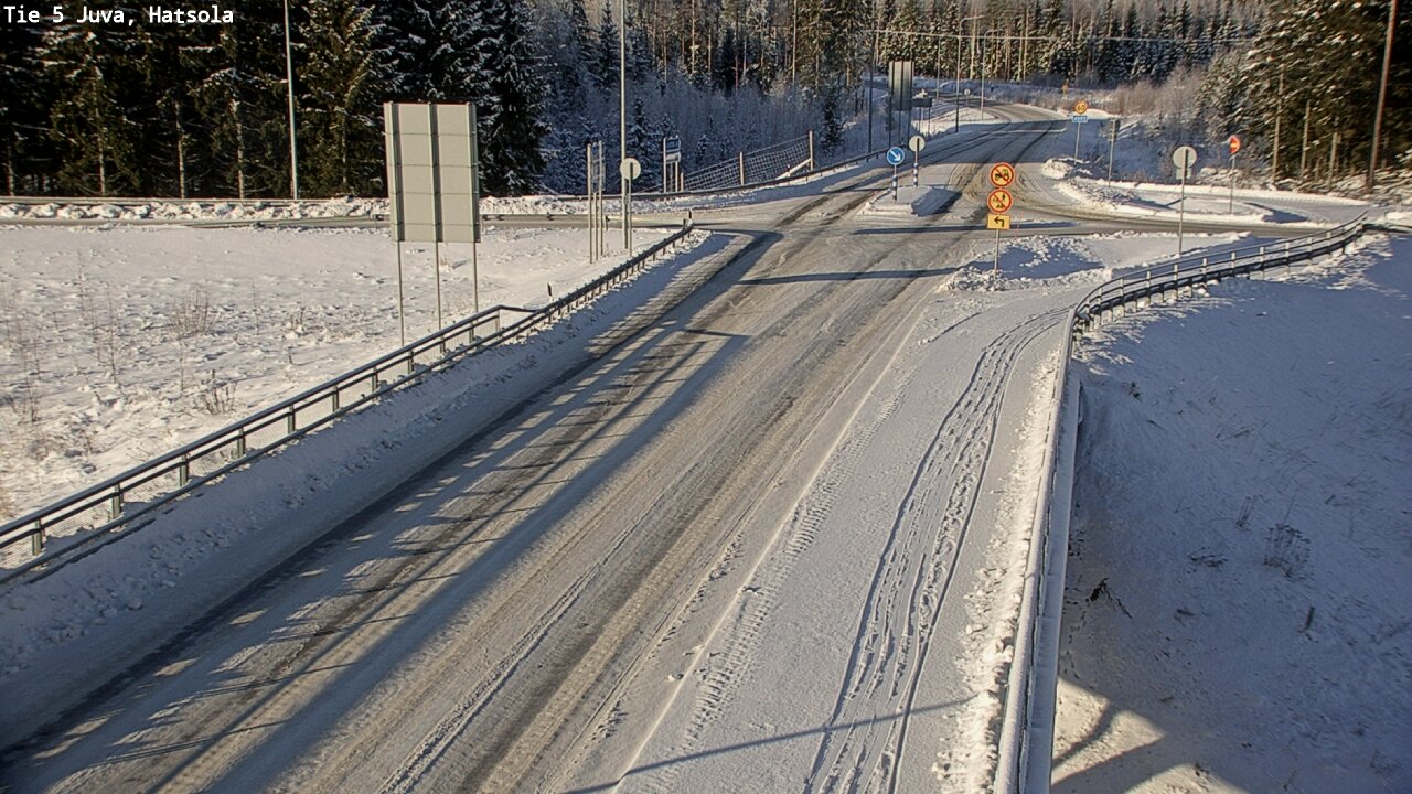 Weather Camera Image Väg 5 Juva, Hatsola, Juva, Etelä-Savo