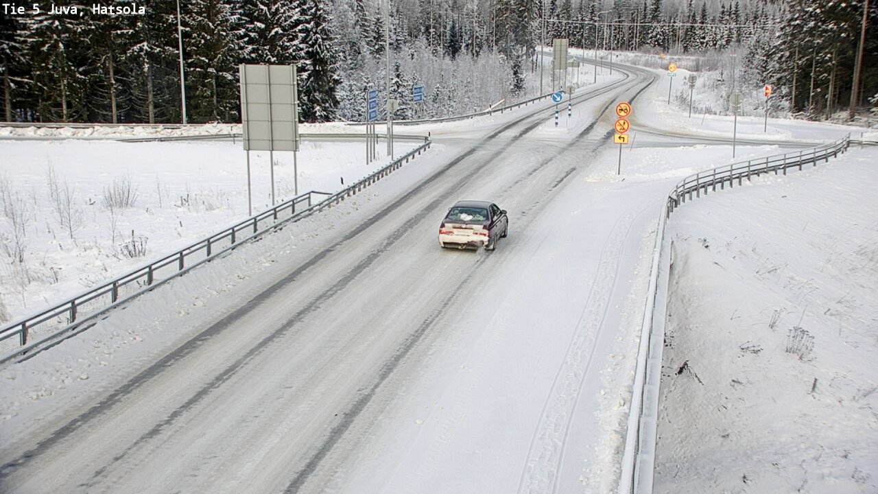 Weather Camera Image Väg 5 Juva, Hatsola, Juva, Etelä-Savo