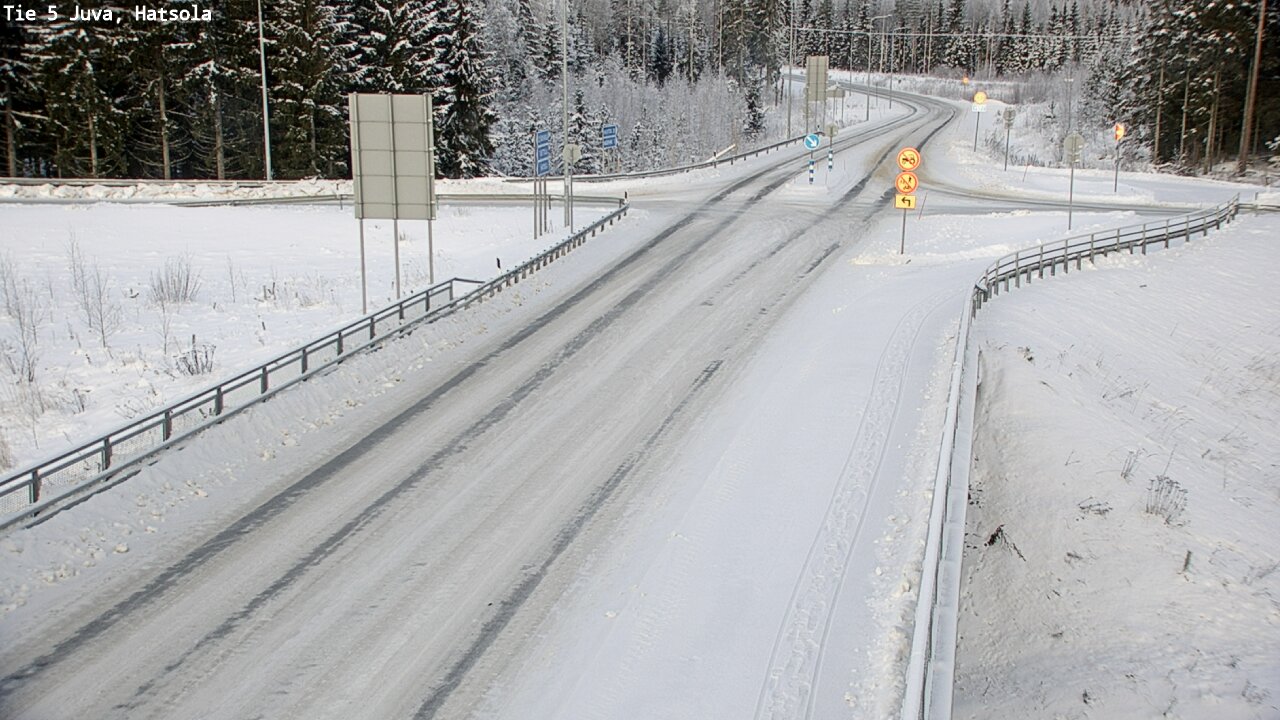 Weather Camera Image Väg 5 Juva, Hatsola, Juva, Etelä-Savo