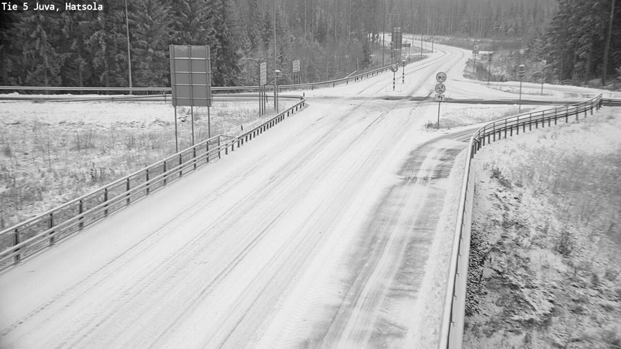 Weather Camera Image Väg 5 Juva, Hatsola, Juva, Etelä-Savo