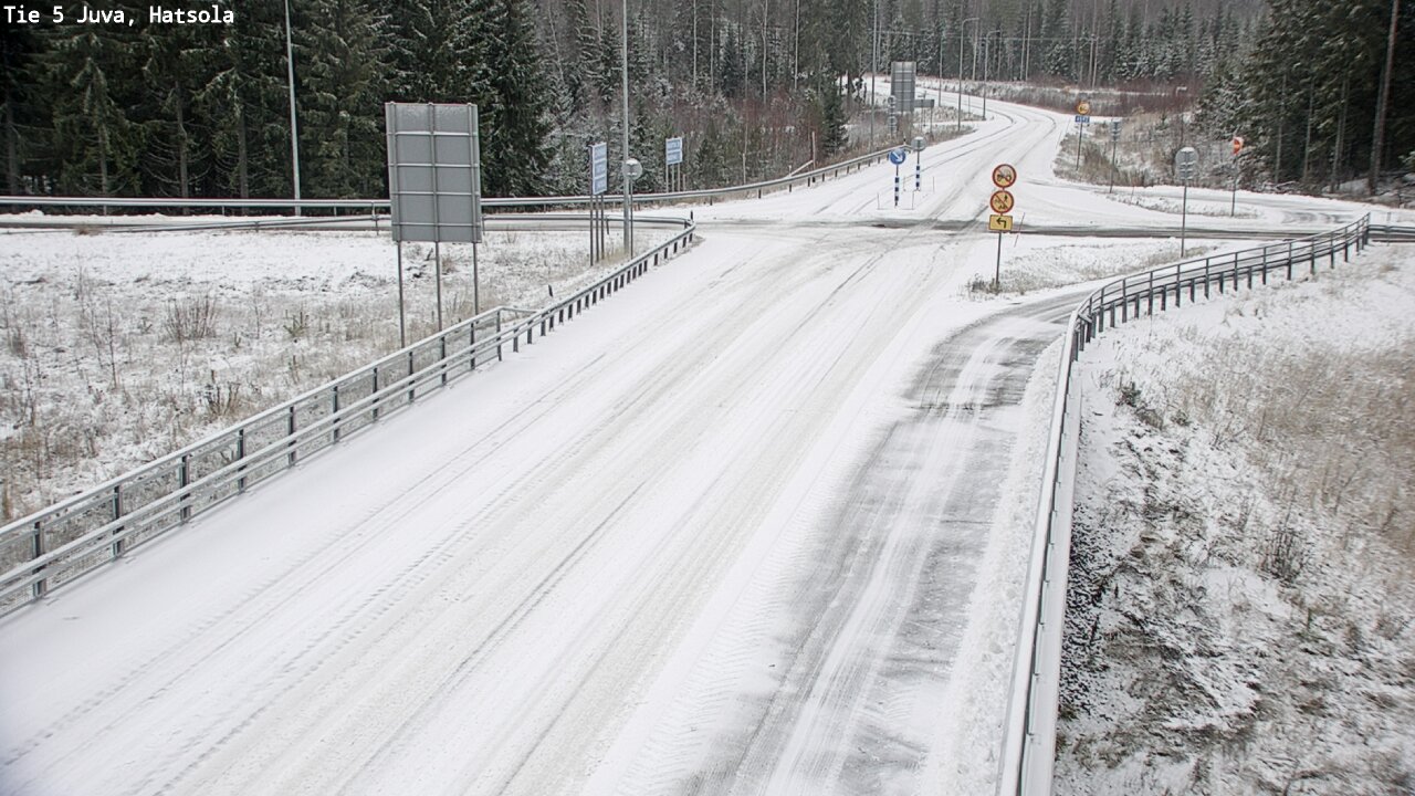 Weather Camera Image Väg 5 Juva, Hatsola, Juva, Etelä-Savo