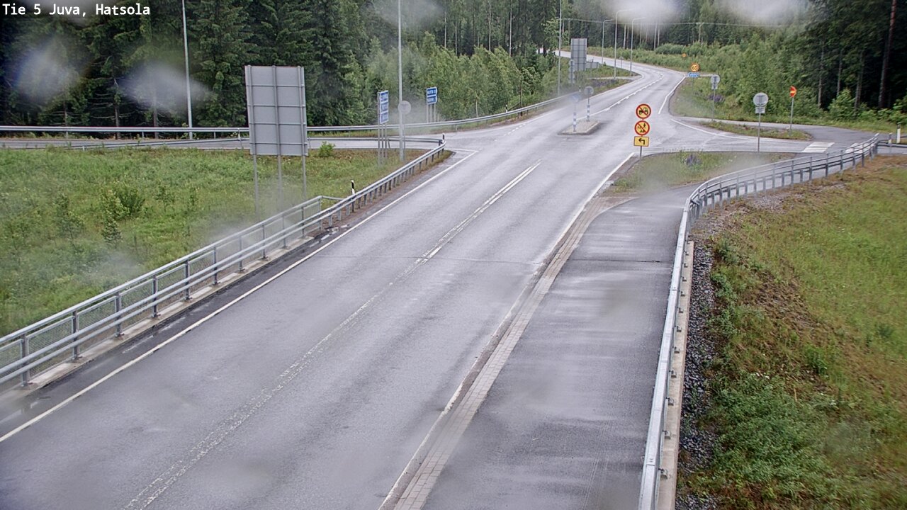 Weather Camera Image Väg 5 Juva, Hatsola, Juva, Etelä-Savo