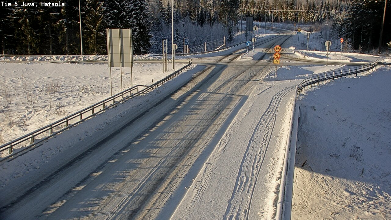 Weather Camera Image Väg 5 Juva, Hatsola, Juva, Etelä-Savo