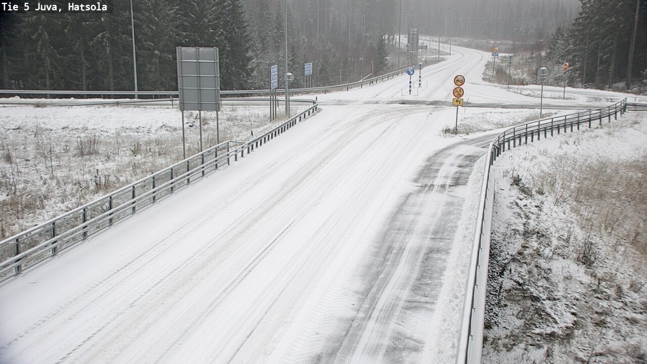 Weather Camera Image Väg 5 Juva, Hatsola, Juva, Etelä-Savo