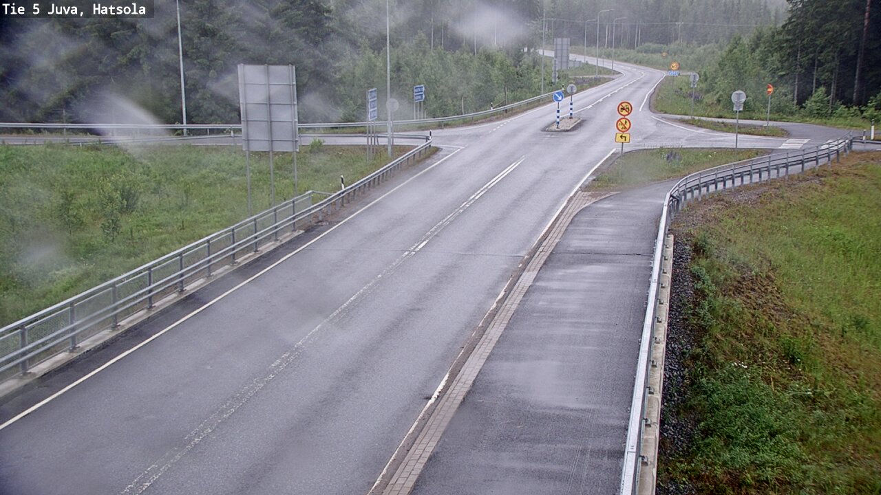 Weather Camera Image Väg 5 Juva, Hatsola, Juva, Etelä-Savo