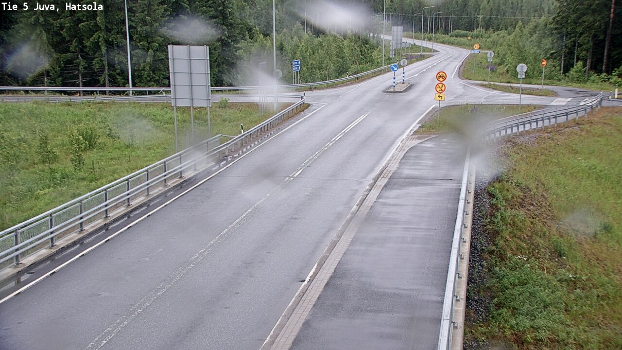 Weather Camera Image Väg 5 Juva, Hatsola, Juva, Etelä-Savo