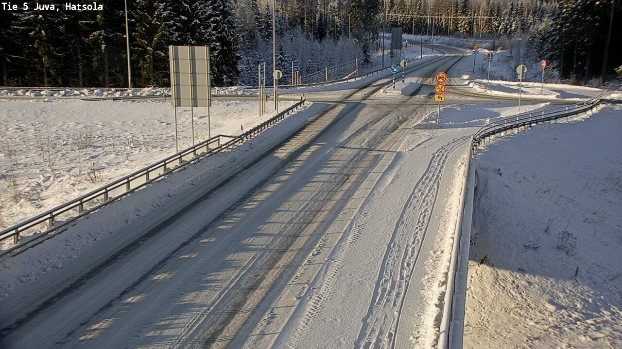 Weather Camera Image Väg 5 Juva, Hatsola, Juva, Etelä-Savo