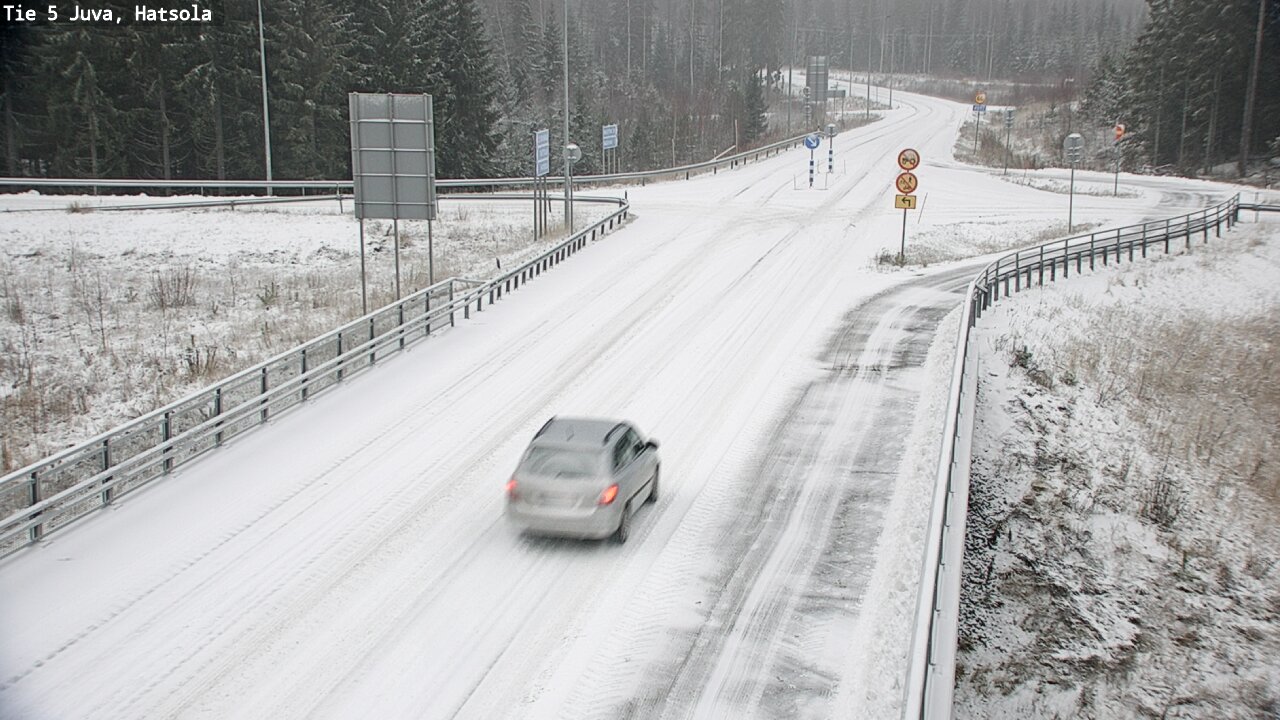 Weather Camera Image Väg 5 Juva, Hatsola, Juva, Etelä-Savo