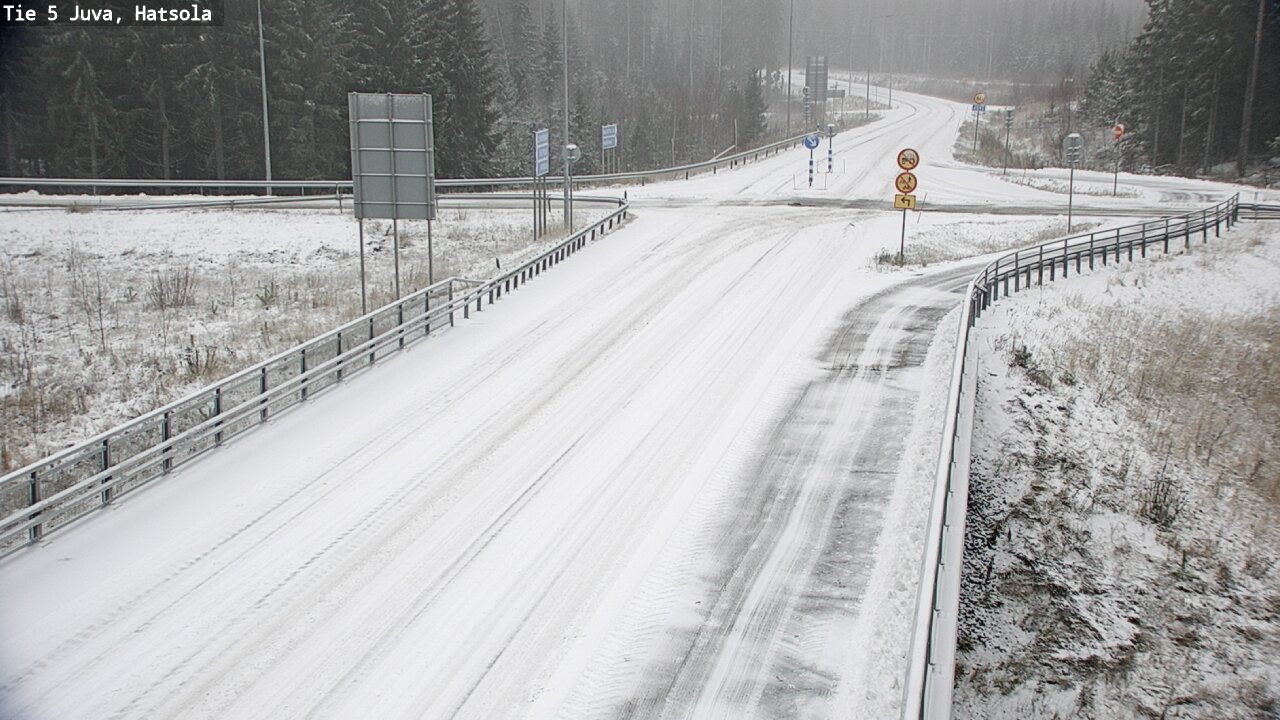 Weather Camera Image Väg 5 Juva, Hatsola, Juva, Etelä-Savo