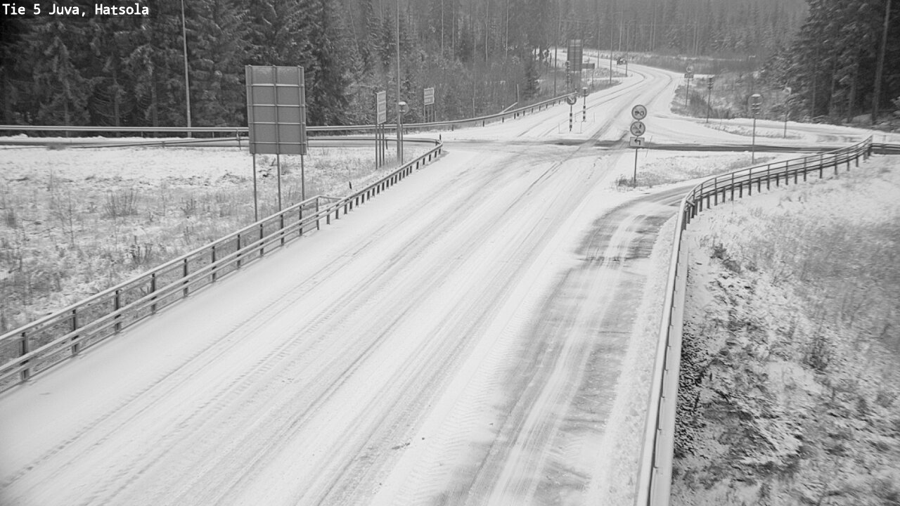 Weather Camera Image Väg 5 Juva, Hatsola, Juva, Etelä-Savo